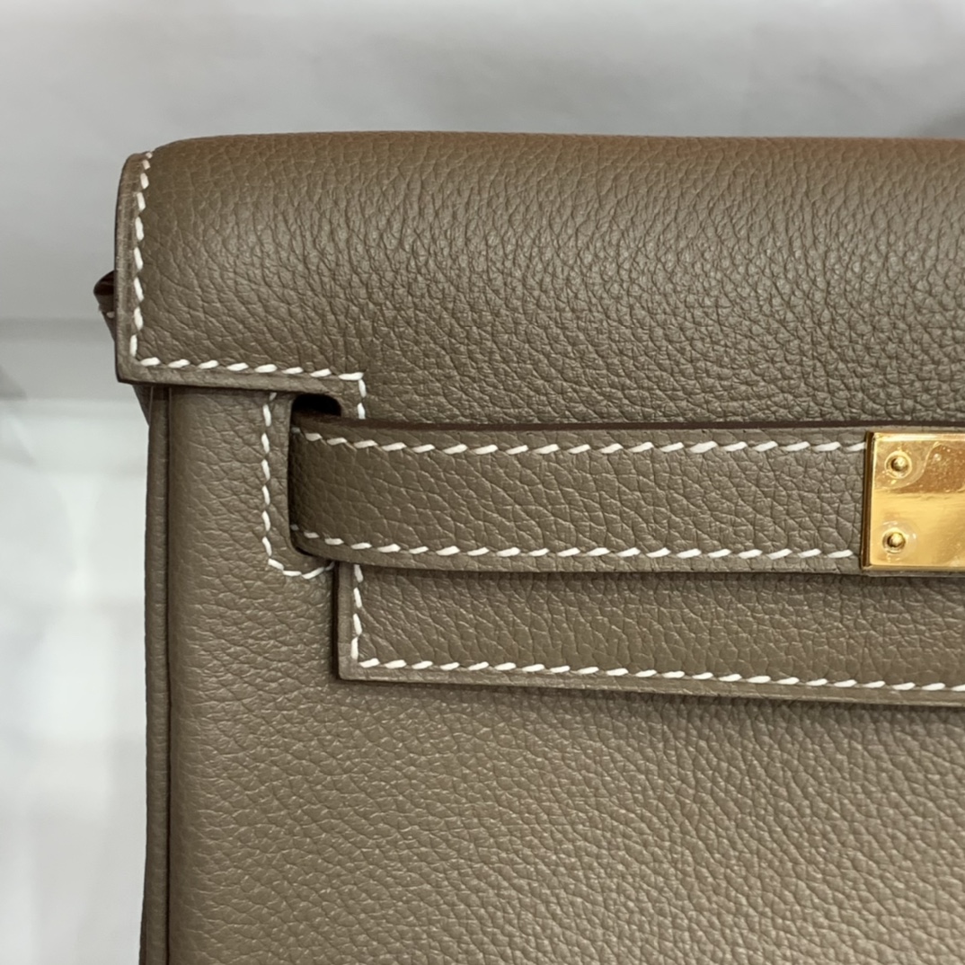 Hermès（爱马仕）Kelly ado Evercolor 大象灰 金扣 20cm