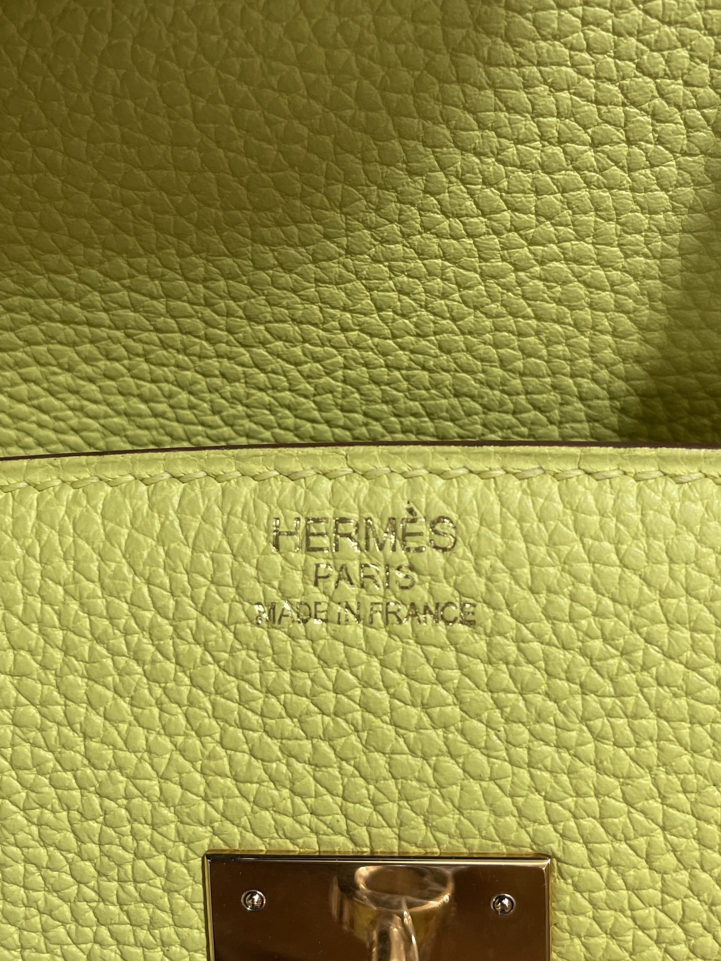 Hermès（爱马仕）Birkin 铂金包 Togo 小鸡黄 玫瑰金扣 30cm