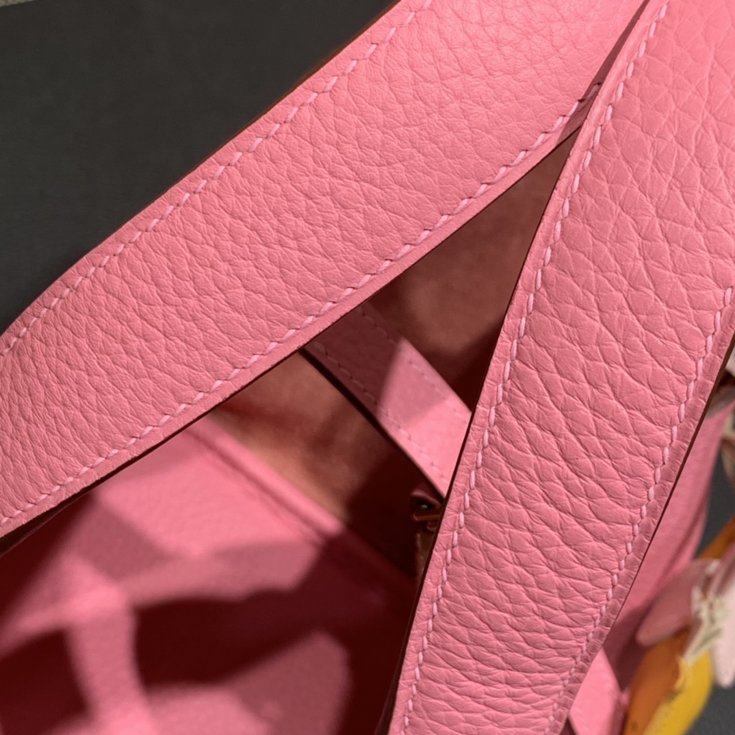 Hermès（爱马仕）Picotin 菜篮子 TC K4 夏日粉 银扣 18cm