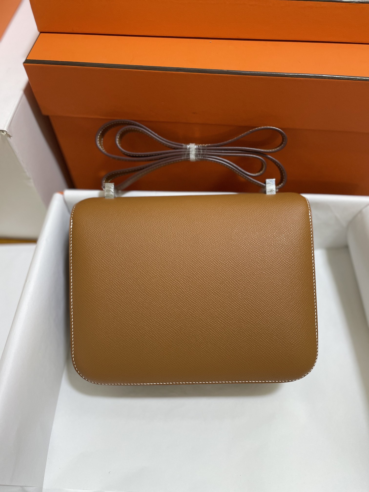 Hermès（爱马仕）Constance 康康 epsom 金棕色 银扣 24cm