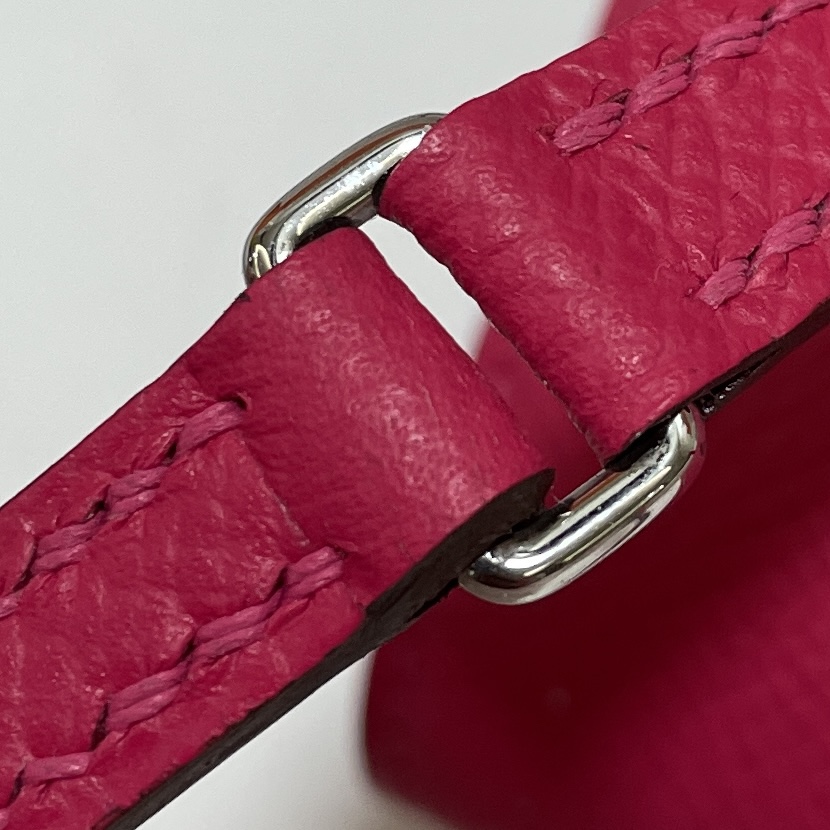 Hermès（爱马仕）kelly to go Epsom i6 极致粉 拼 0f 弗里达蓝 银扣 20cm