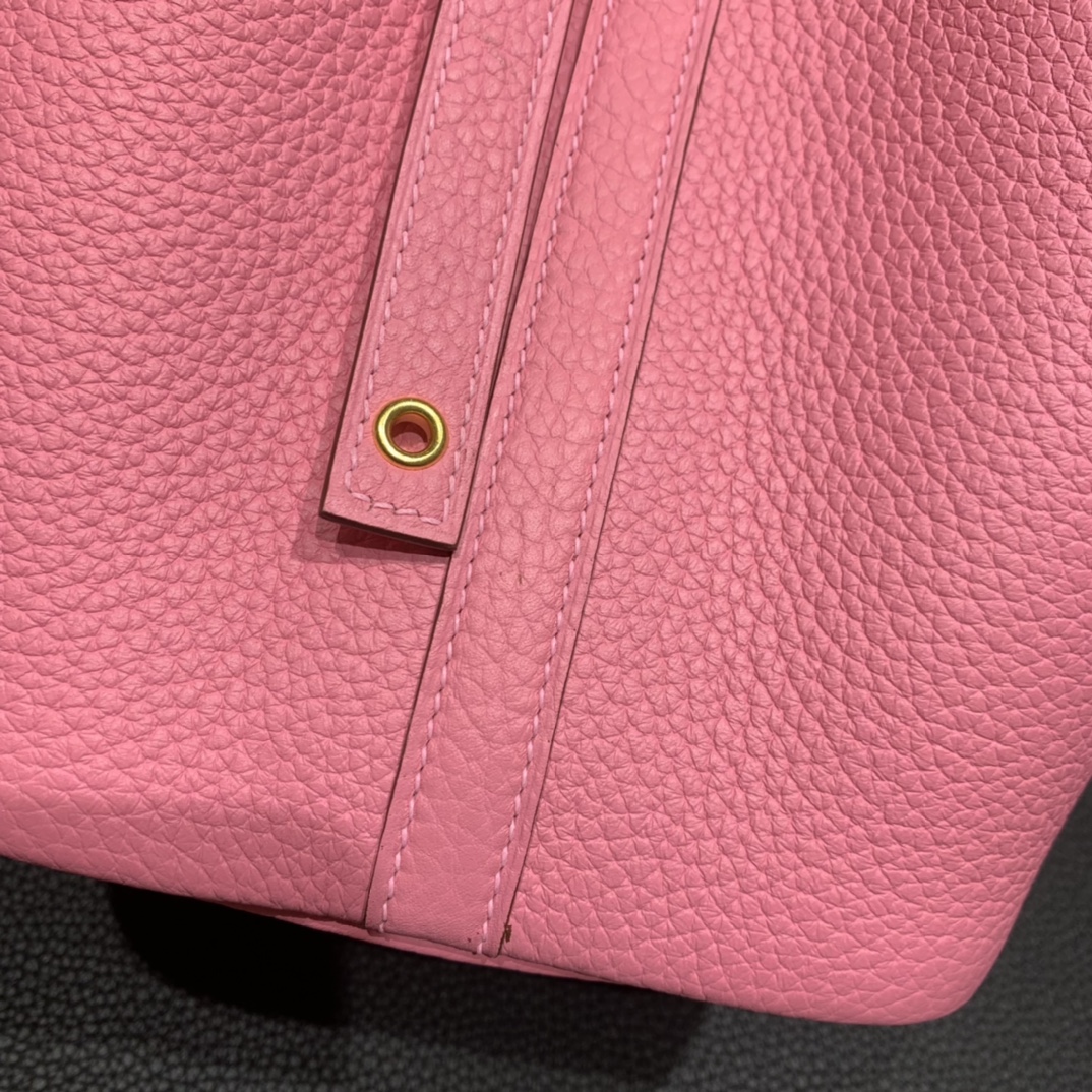 Hermès（爱马仕）Picotin 菜篮子 TC K4 夏日粉 银扣 18cm