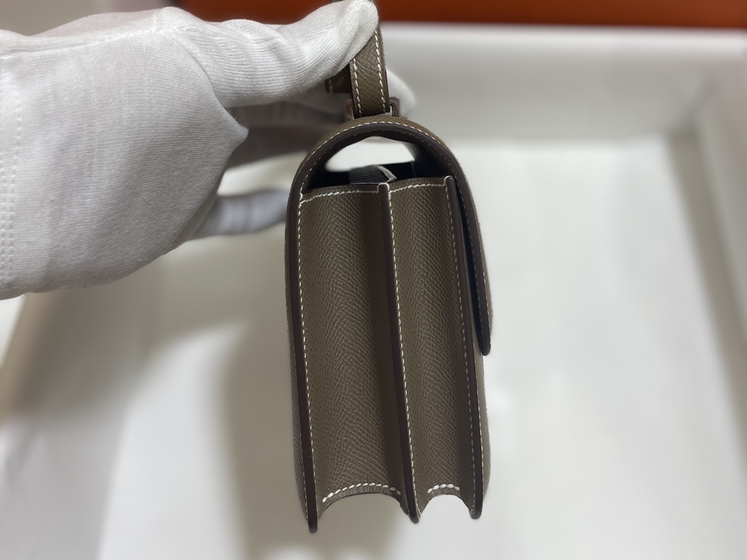 Hermès（爱马仕）Constance 康康 epsom 大象灰 银扣 19cm