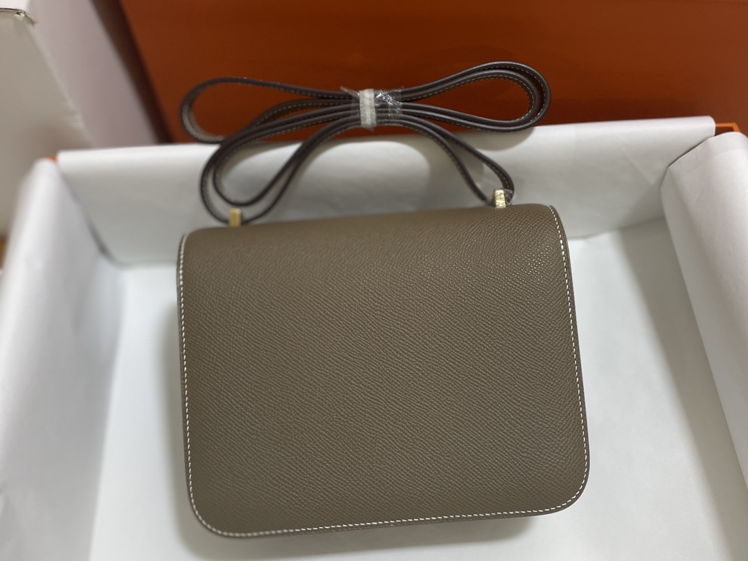 Hermès（爱马仕）Constance 康康 epsom 大象灰 金扣 19cm