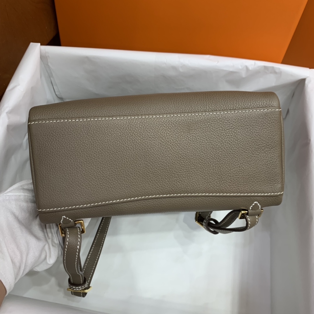 Hermès（爱马仕）Kelly ado Evercolor 大象灰 金扣 20cm