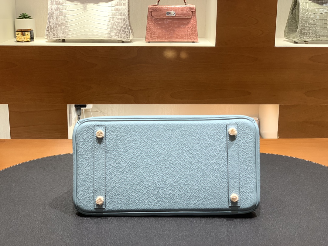 Hermès（爱马仕）Birkin 铂金包 Togo 7G 天青色 金扣 30cm