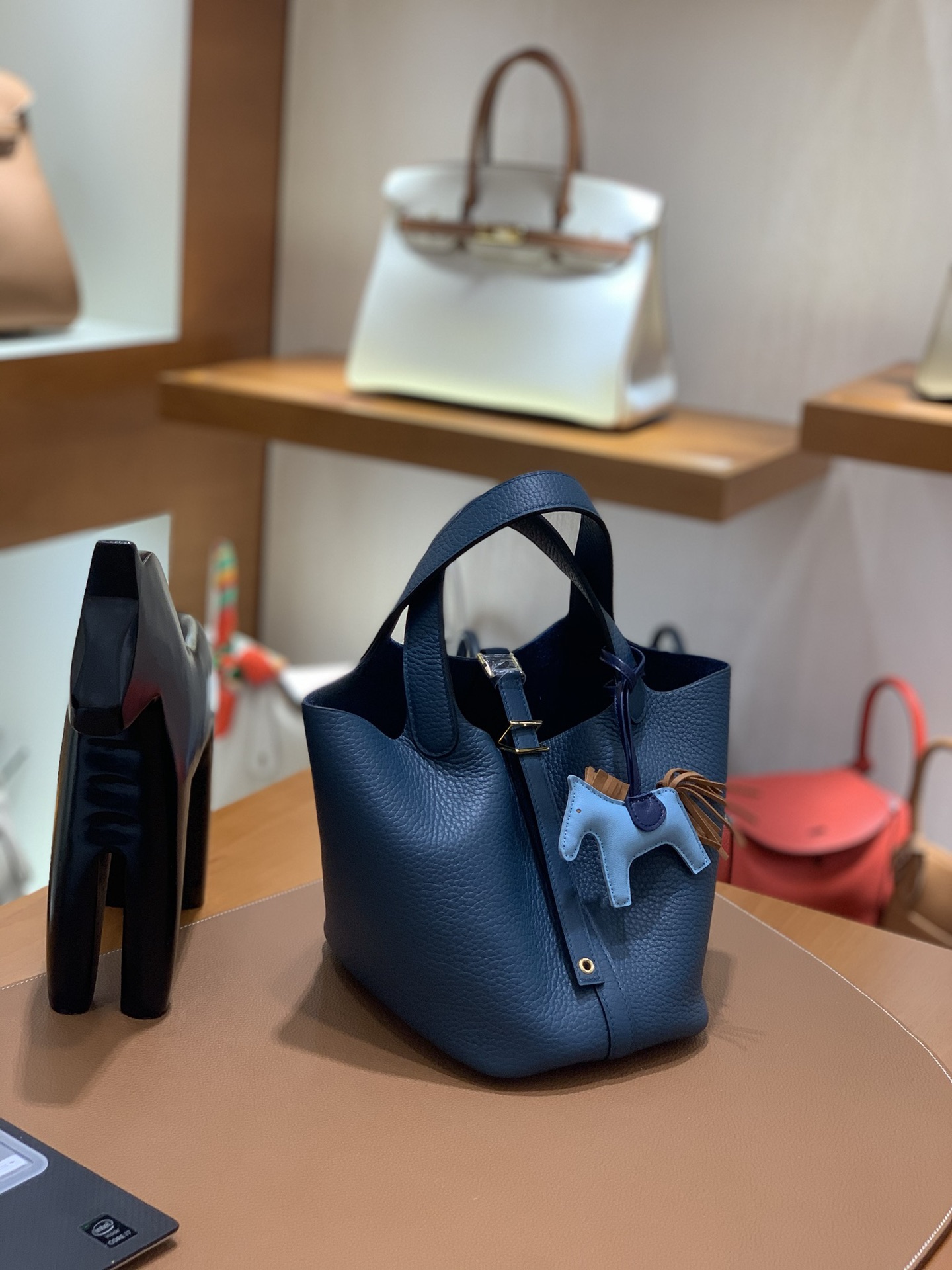Hermès（爱马仕）Picotin 菜篮子 TC 鸭子蓝 金扣 18cm