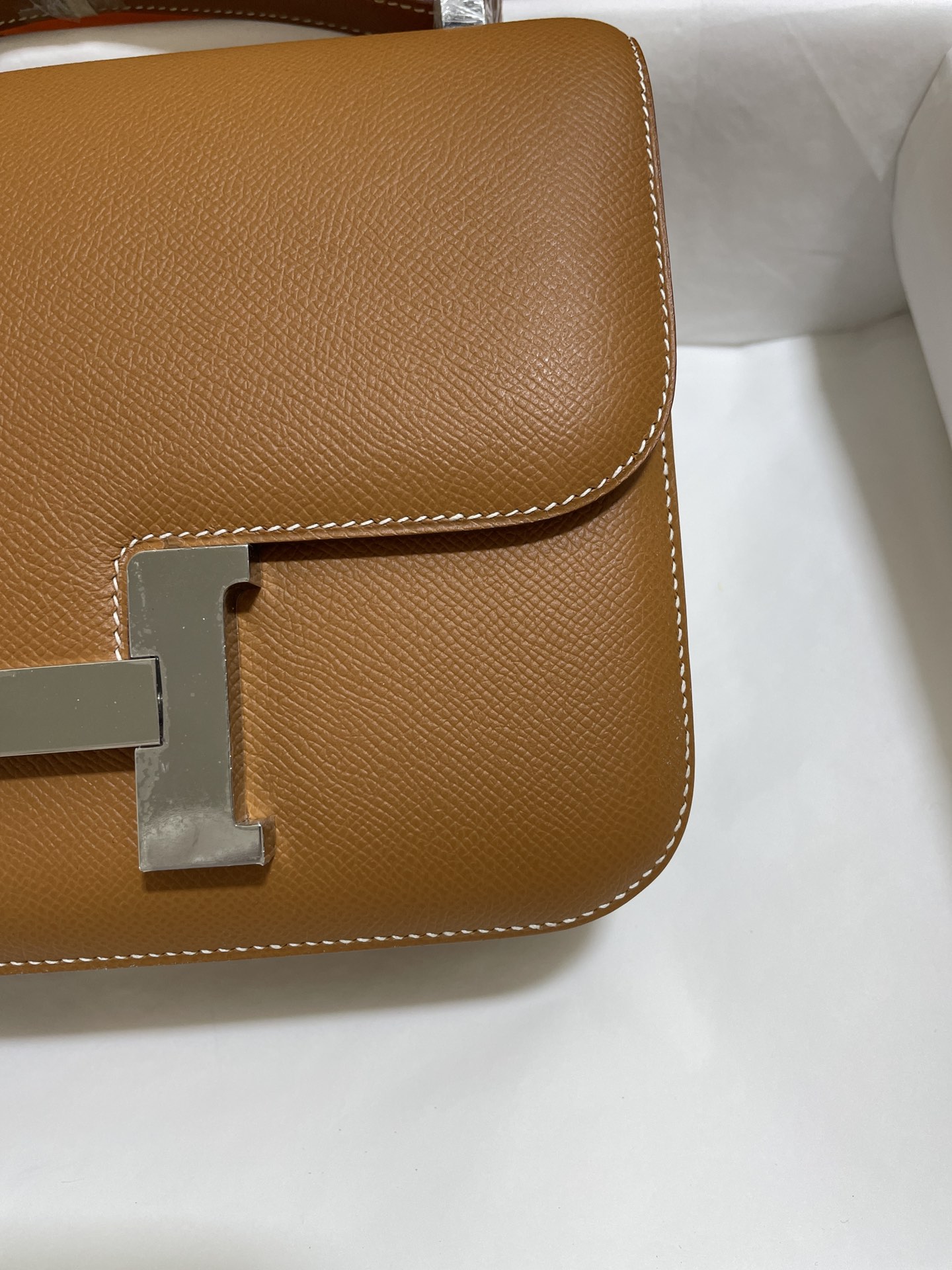 Hermès（爱马仕）Constance 康康 epsom 金棕色 银扣 24cm