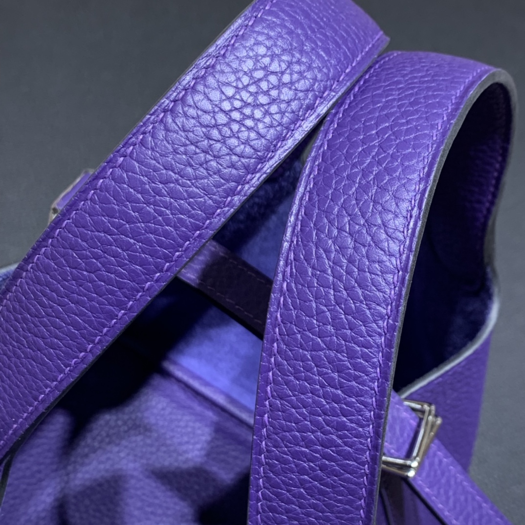 Hermès（爱马仕）Picotin 菜篮子 TC 9W 梦幻紫 银扣 18cm