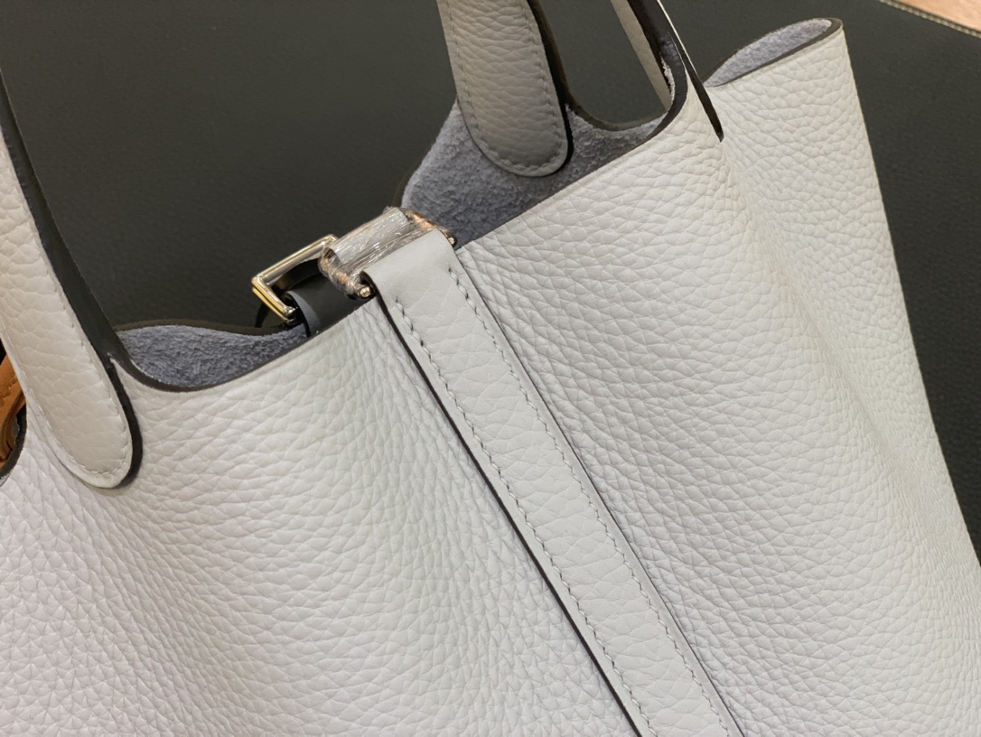 Hermès（爱马仕）Picotin 菜篮子 TC T0 圣杯蓝 银扣 18cm