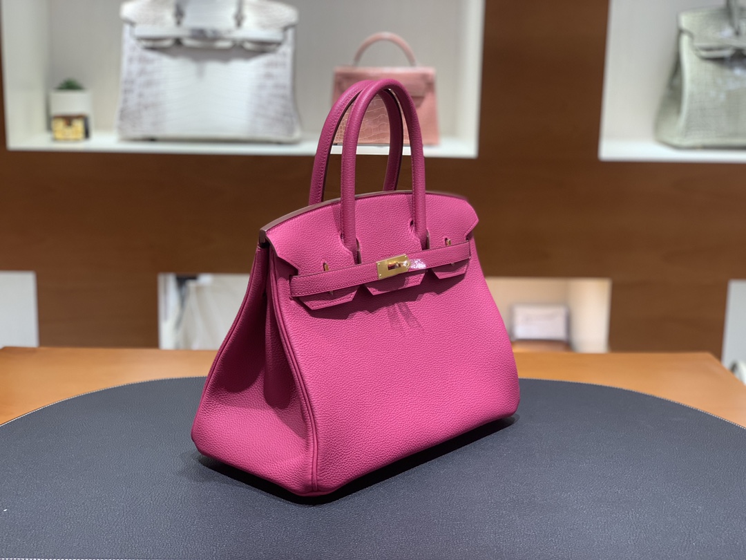 Hermès（爱马仕）Birkin 铂金包 Togo K5 托斯卡紫 金扣 30cm