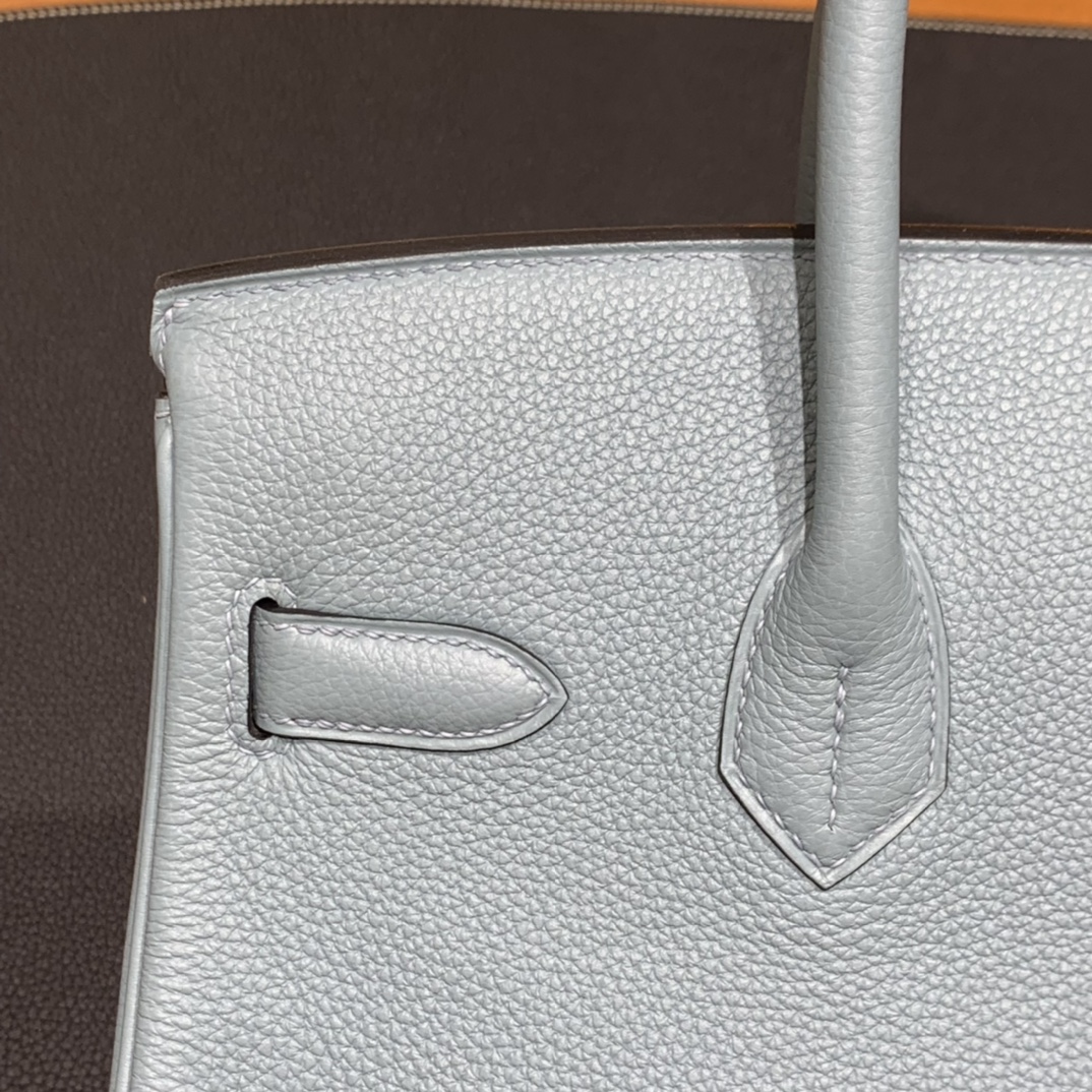 Hermès（爱马仕）Birkin 铂金包 Togo 7G 天青色 金扣 30cm