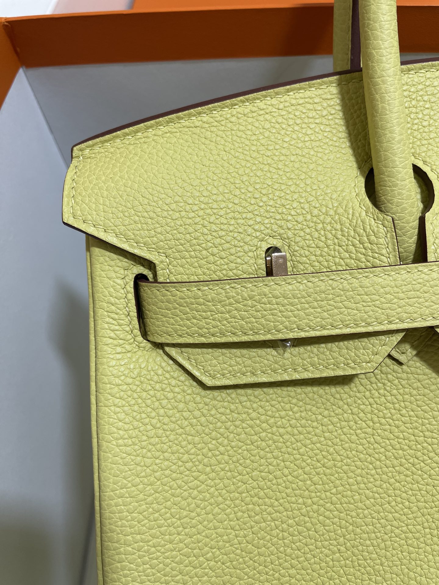 Hermès（爱马仕）Birkin 铂金包 Togo 小鸡黄 玫瑰金扣 30cm