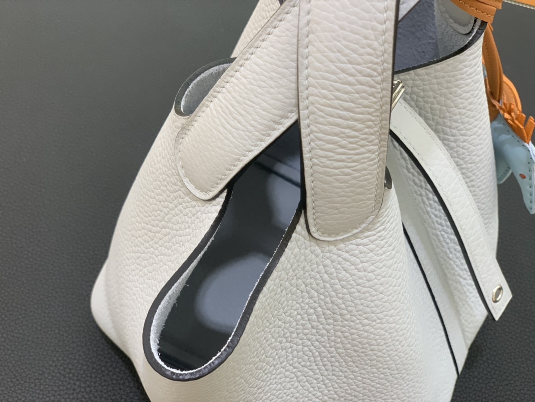 Hermès（爱马仕）Picotin 菜篮子 TC T0 圣杯蓝 银扣 18cm