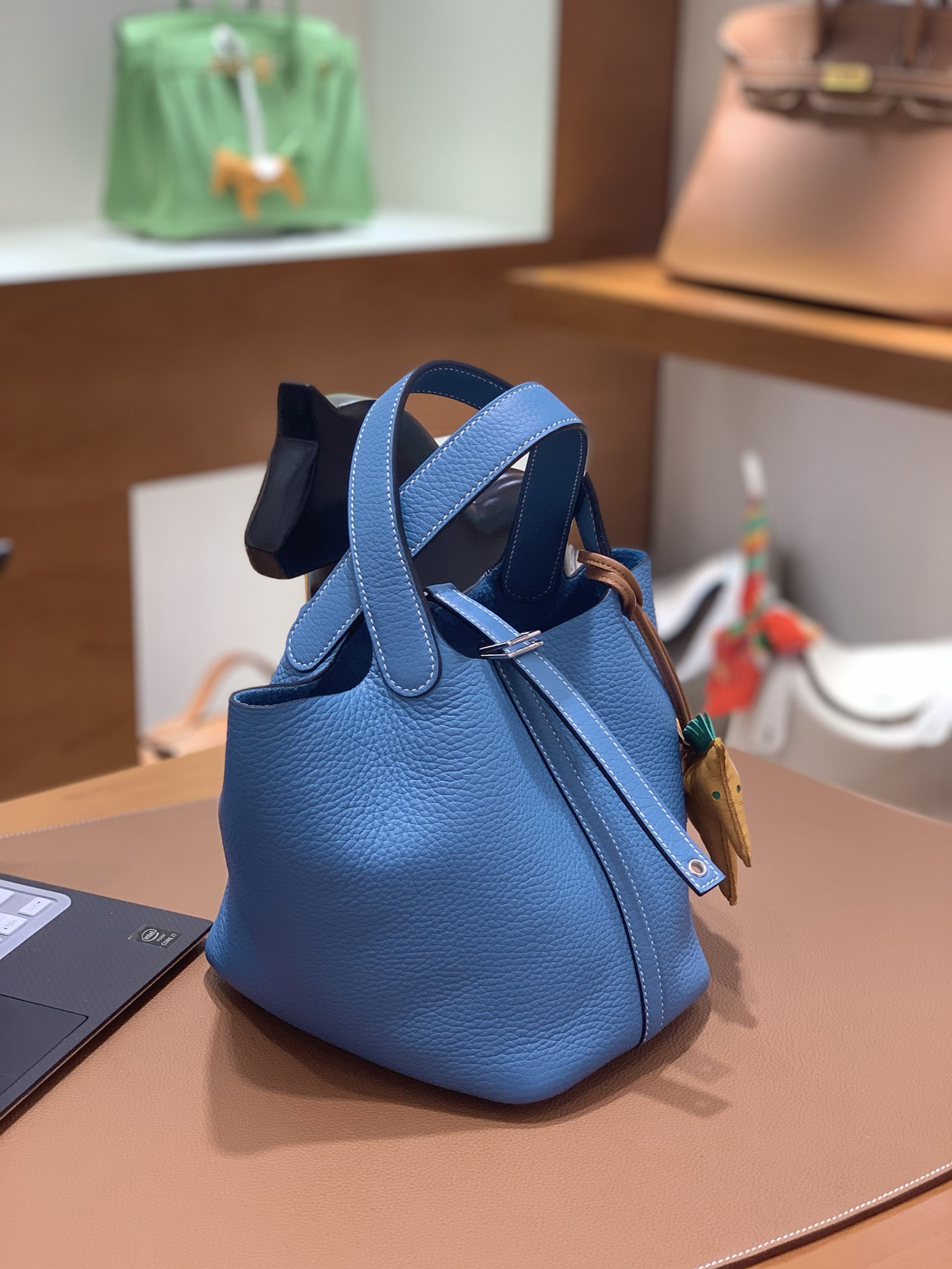 Hermès（爱马仕）Picotin 菜篮子 TC 牛仔蓝 银扣 18cm