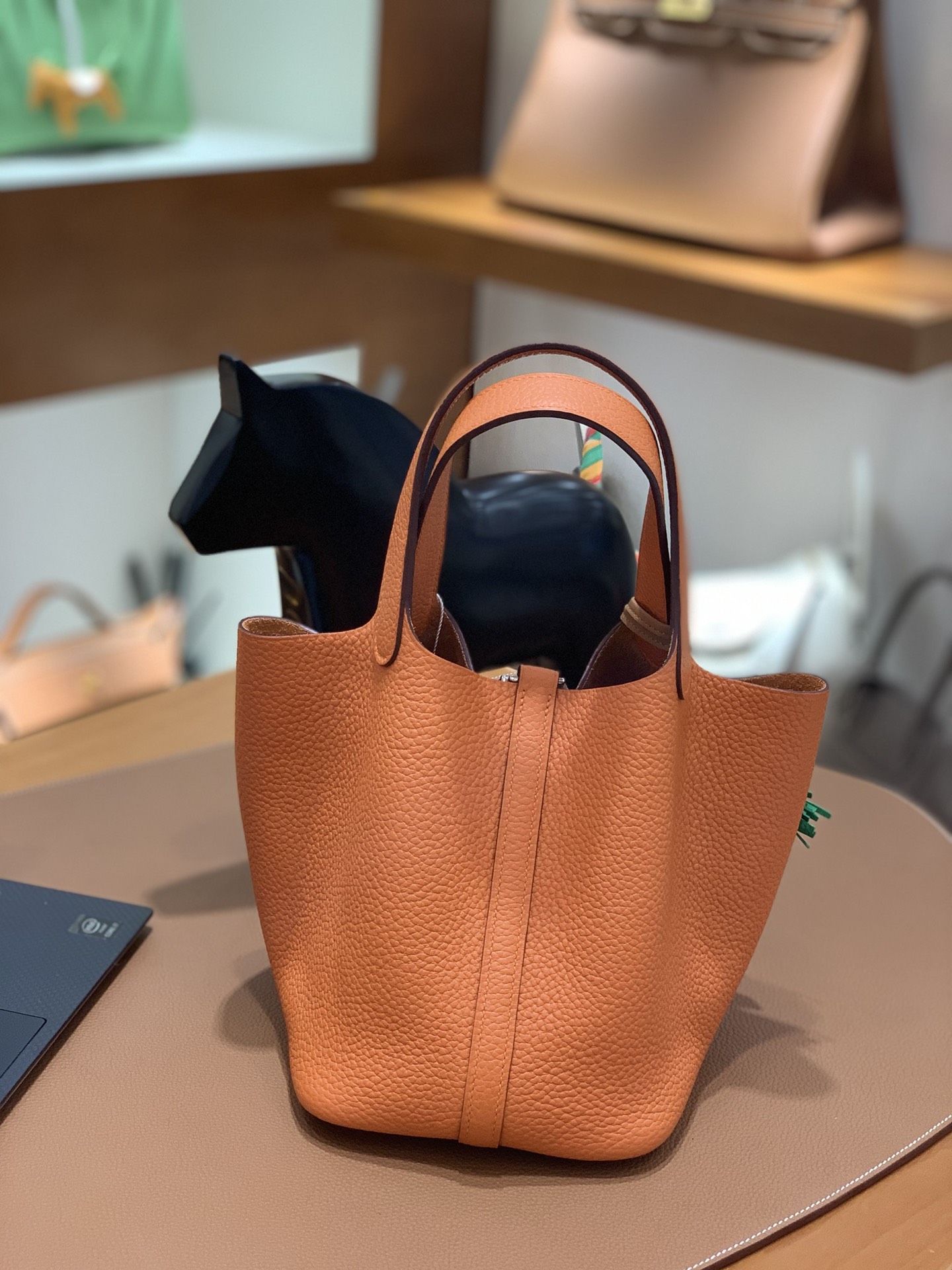Hermès（爱马仕）Picotin 菜篮子 TC 橙色 银扣 18cm