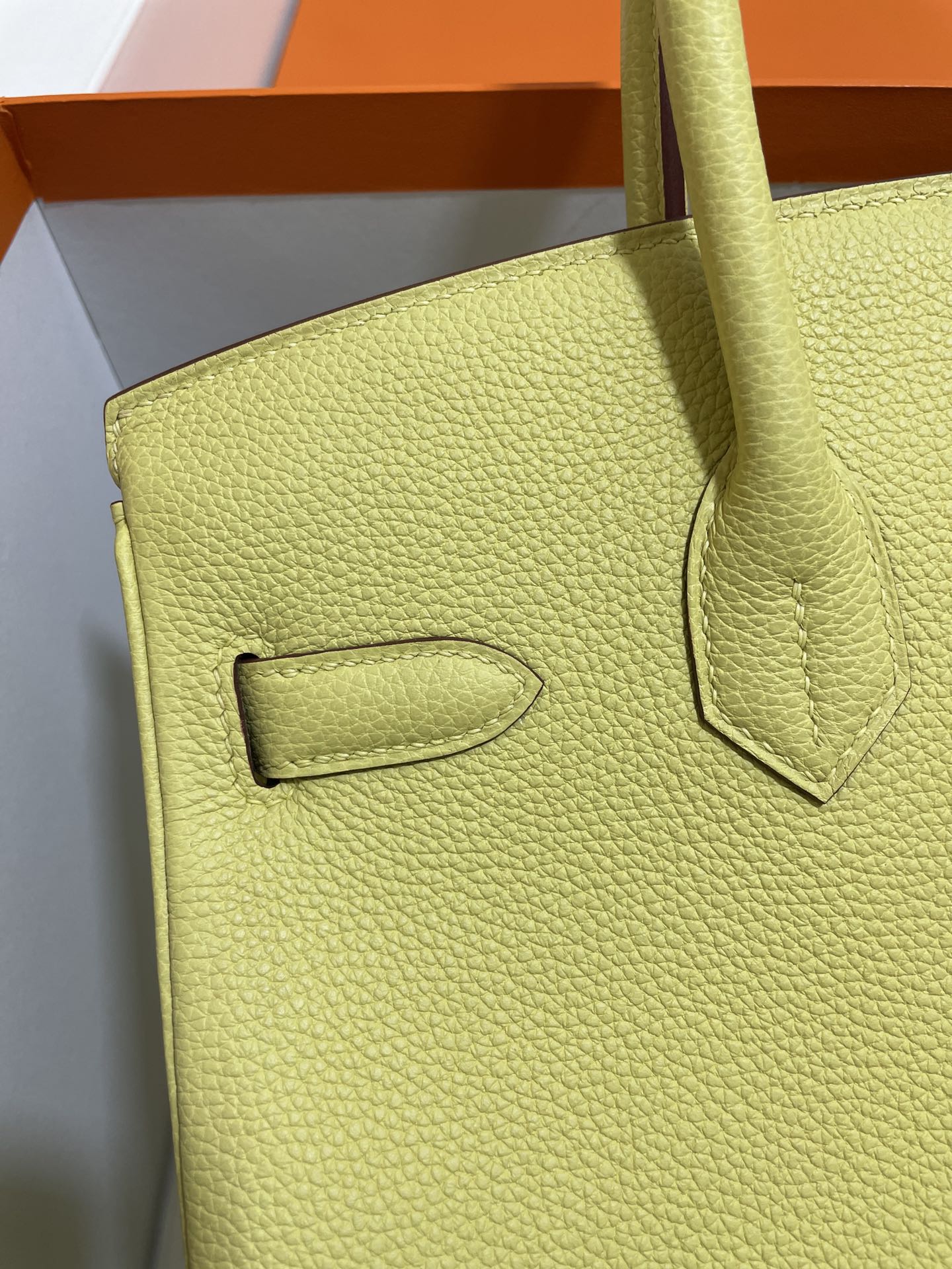 Hermès（爱马仕）Birkin 铂金包 Togo 小鸡黄 玫瑰金扣 30cm