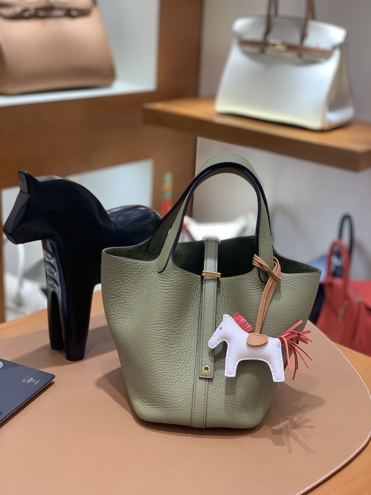 Hermès（爱马仕）Picotin 菜篮子 TC 鼠尾草绿 金扣 18cm