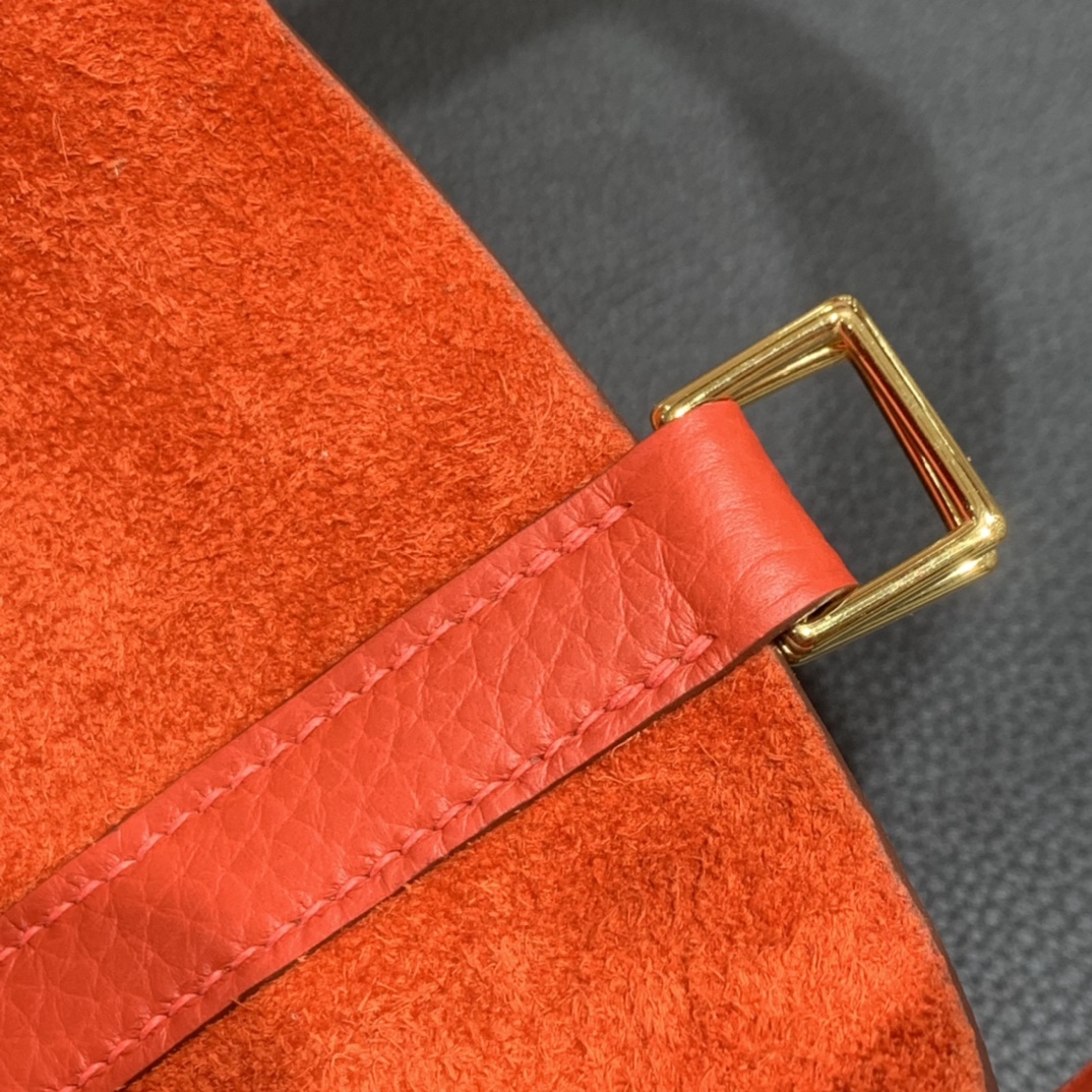 Hermès（爱马仕）Picotin 菜篮子 TC S5 番茄红 金扣 18cm