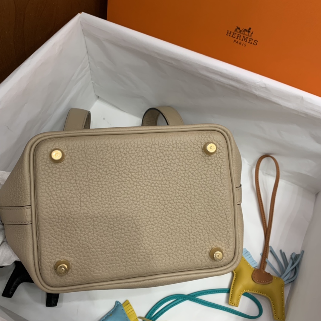 Hermès（爱马仕）Picotin 菜篮子 TC 风衣灰 金扣 18cm