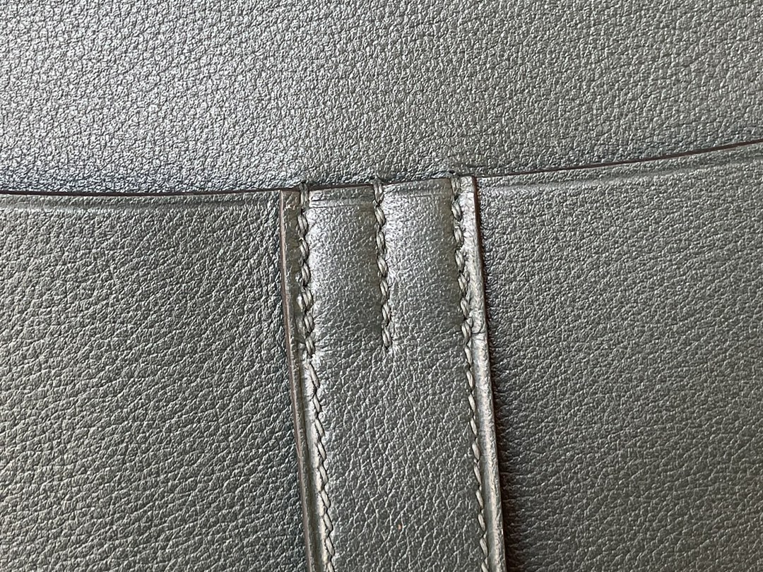 Hermès（爱马仕）Halzan evercolor 6o 松柏绿 金扣 31cm
