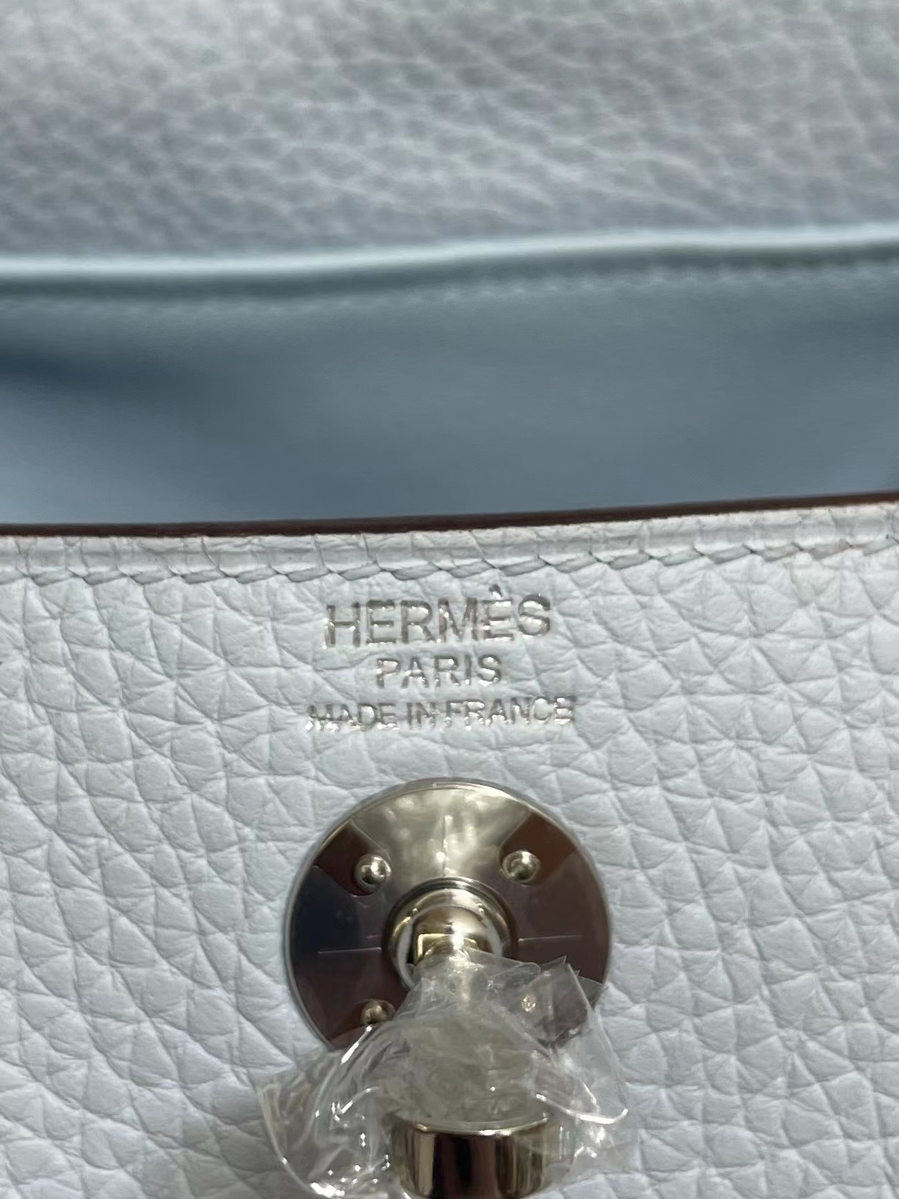 Hermès（爱马仕）Mini Lindy 迷你琳迪 TC 雾蓝 银扣 20cm