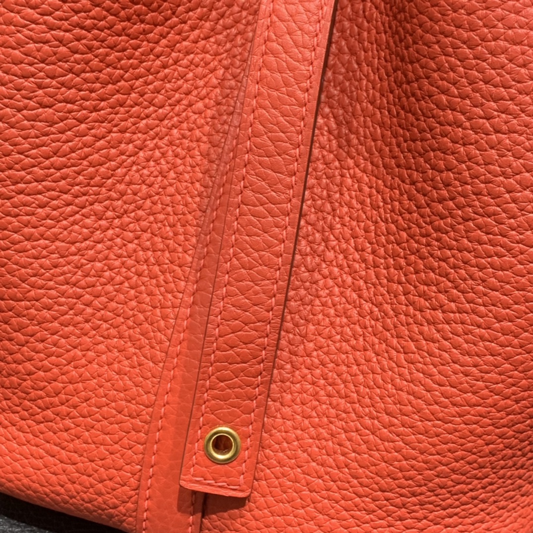 Hermès（爱马仕）Picotin 菜篮子 TC S5 番茄红 金扣 18cm