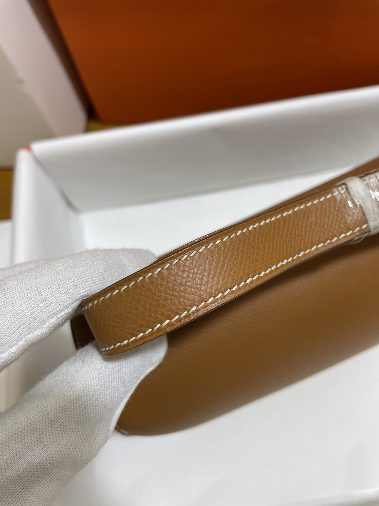 Hermès（爱马仕）Constance 康康 epsom 金棕色 银扣 24cm