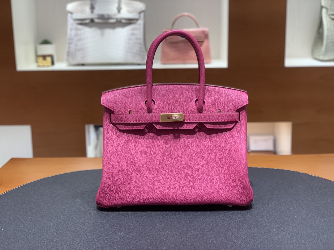 Hermès（爱马仕）Birkin 铂金包 Togo K5 托斯卡紫 金扣 30cm