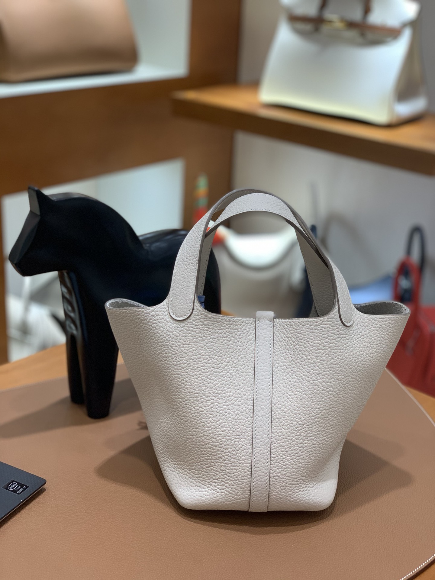 Hermès（爱马仕）Picotin 菜篮子 TC 奶昔白 银扣 18cm