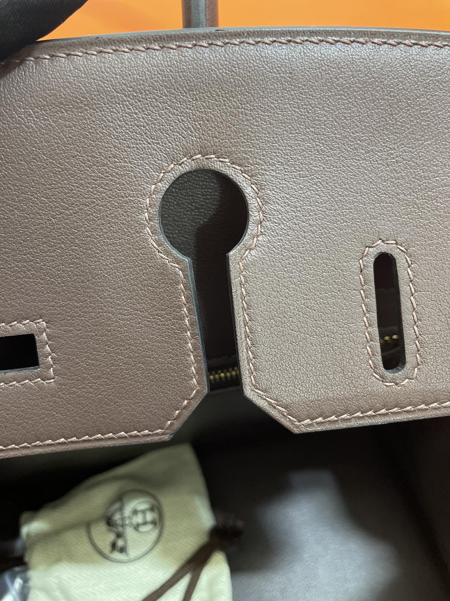 Hermès（爱马仕）Birkin 铂金包 swift 马鞍红 金扣 30cm