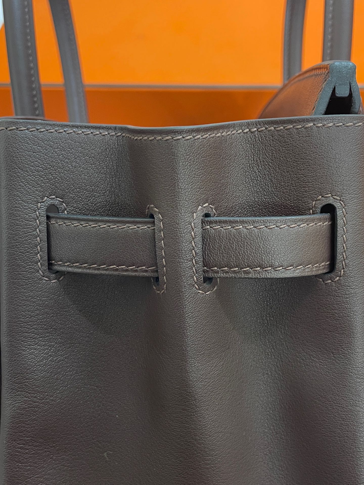 Hermès（爱马仕）Birkin 铂金包 swift 马鞍红 金扣 30cm