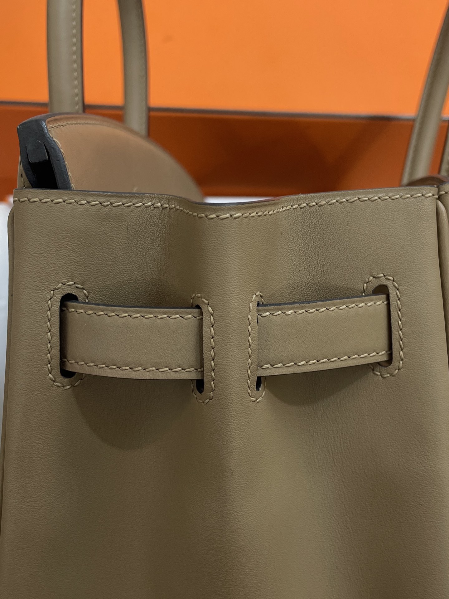 Hermès（爱马仕）Birkin 铂金包 jonthan皮 威玛犬米色 银扣 30cm